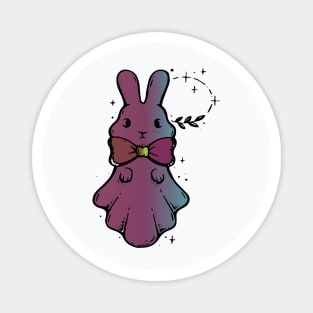 cute bunny ghost Magnet